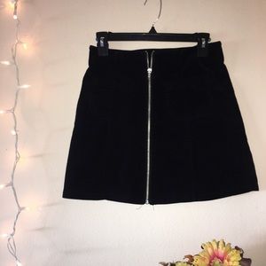 Brandy Melville Black Corduroy Skirt